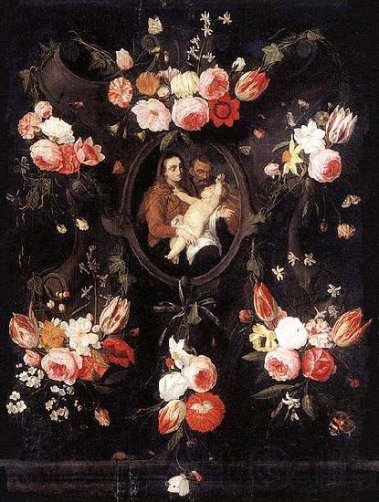 Jan Van Kessel Holy Family Norge oil painting art